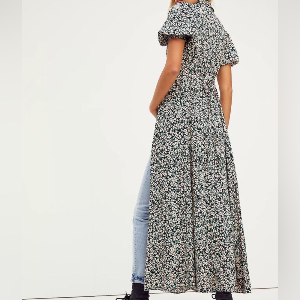 Free people Debbie-Jean shirt dress floral button front maxi - Picture 8 of 11